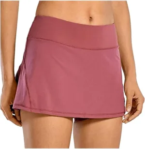 Plus Size Tennis Skirt with Shorts Underneath for Women Summer Athletic Golf Skorts with Pockets Pleated Flowy Mini Skirts