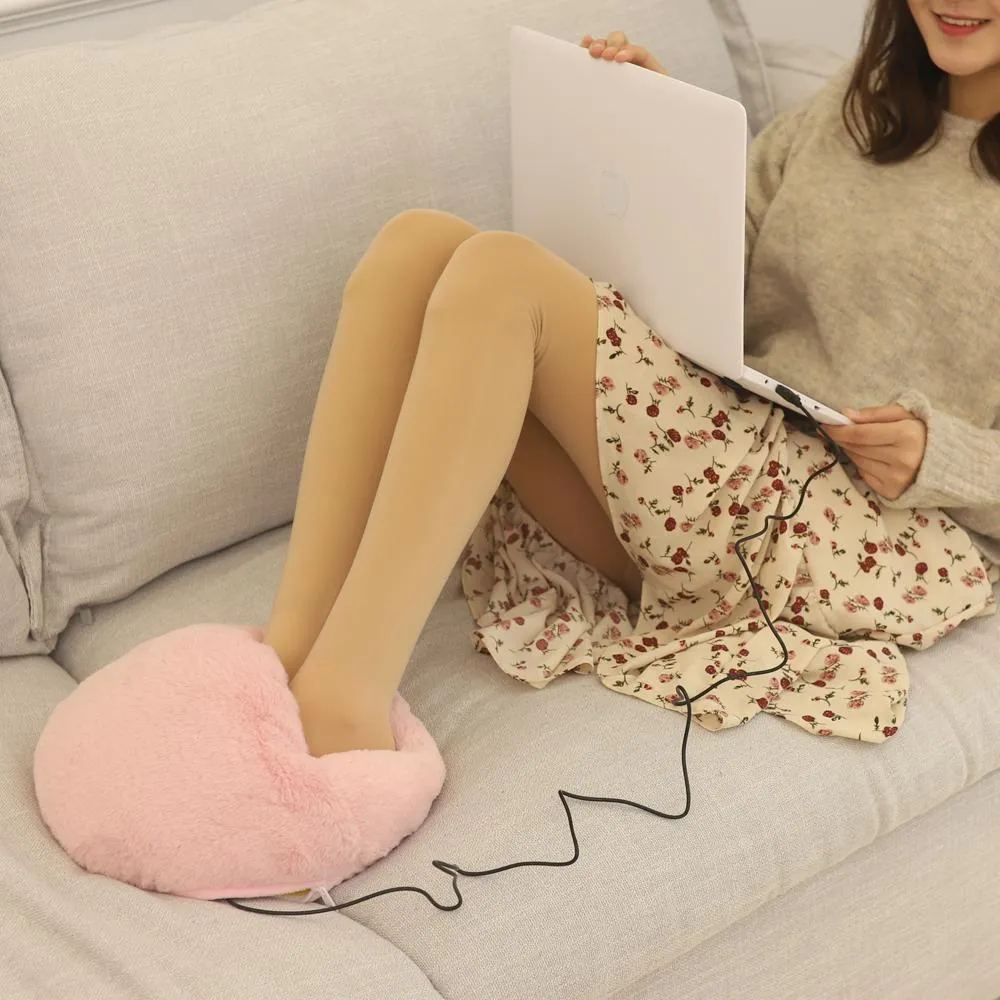 Plush Electric Foot Warmer