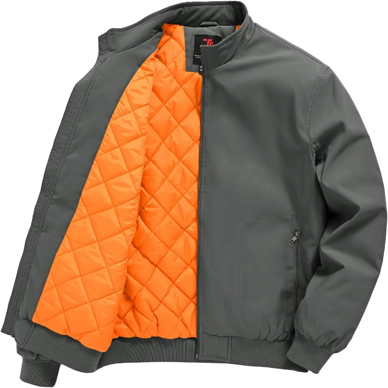 Rdruko Men's Winter Lightweight Bomber Jackets Windbreaker Golf Casual Fall Water Resistant Stylish Quilted Coat