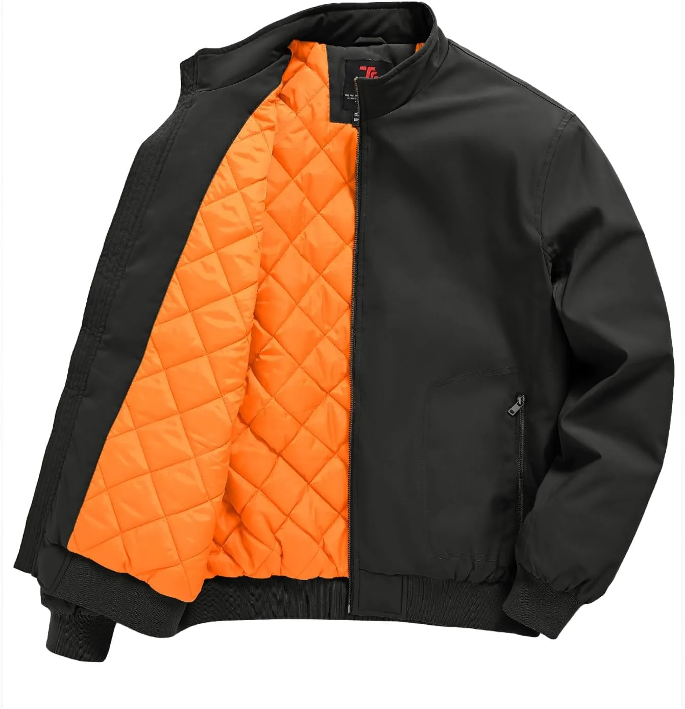 Rdruko Men's Winter Lightweight Bomber Jackets Windbreaker Golf Casual Fall Water Resistant Stylish Quilted Coat