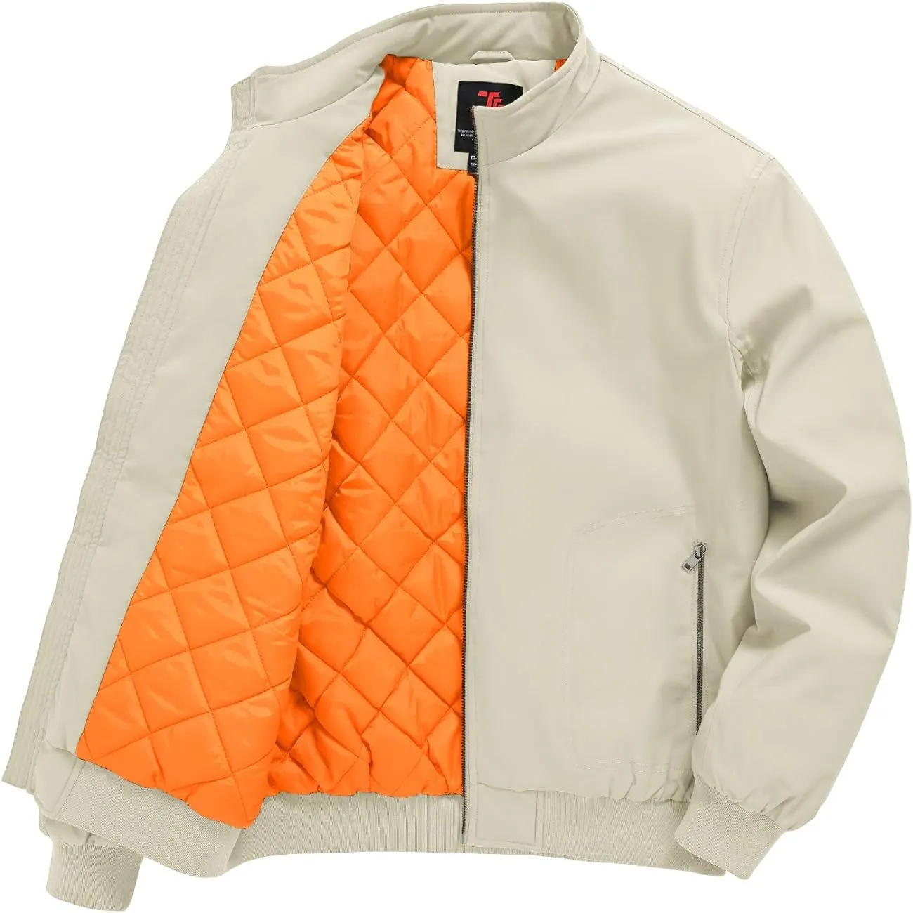 Rdruko Men's Winter Lightweight Bomber Jackets Windbreaker Golf Casual Fall Water Resistant Stylish Quilted Coat