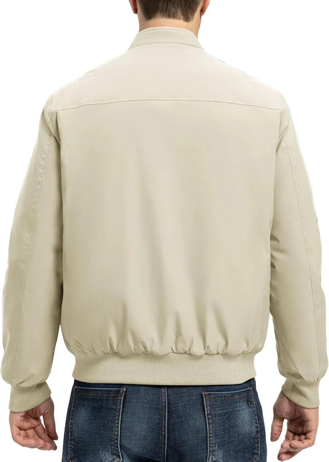 Rdruko Men's Winter Lightweight Bomber Jackets Windbreaker Golf Casual Fall Water Resistant Stylish Quilted Coat