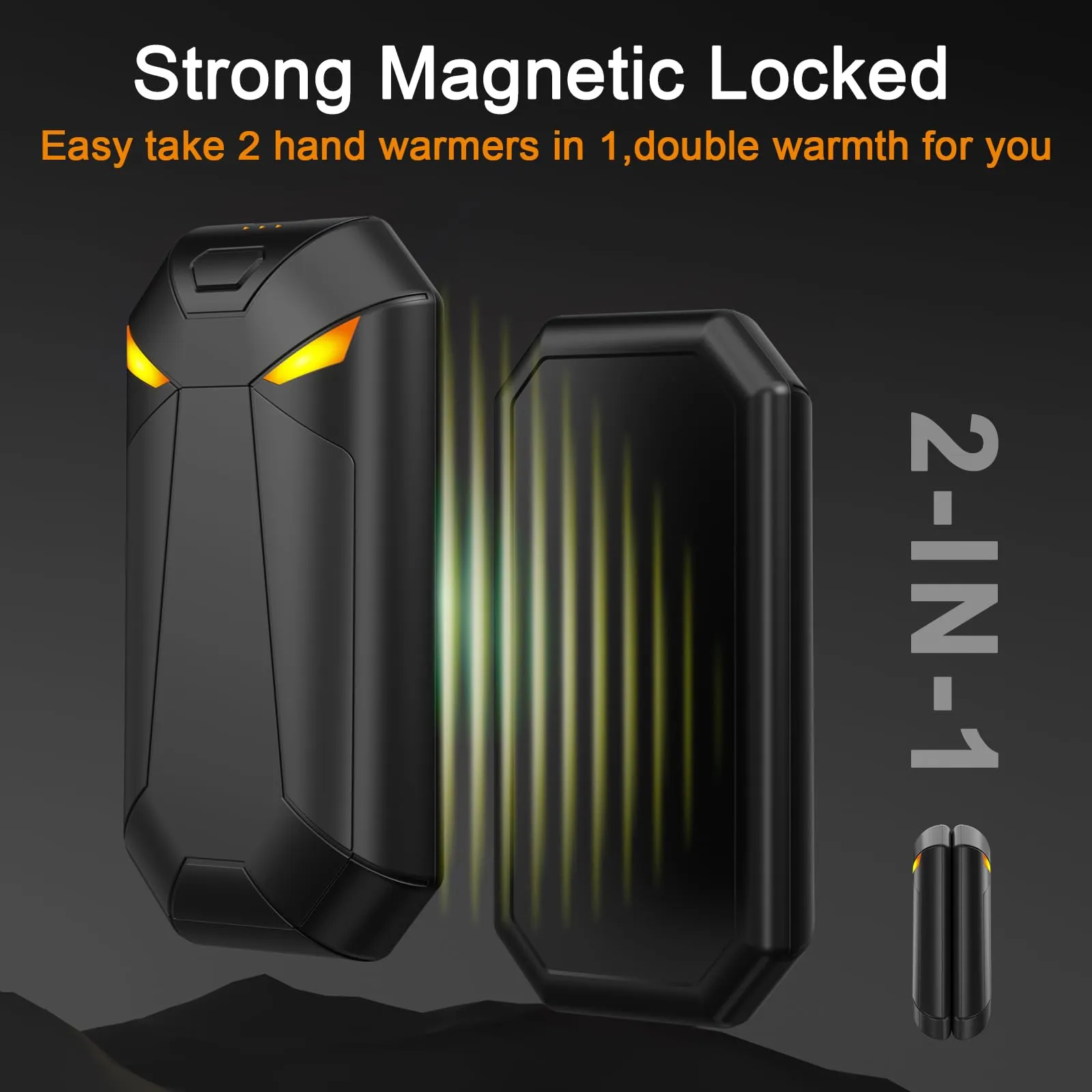 Rechargeable Hand Warmers 2 Pack, 20 Hours Heat