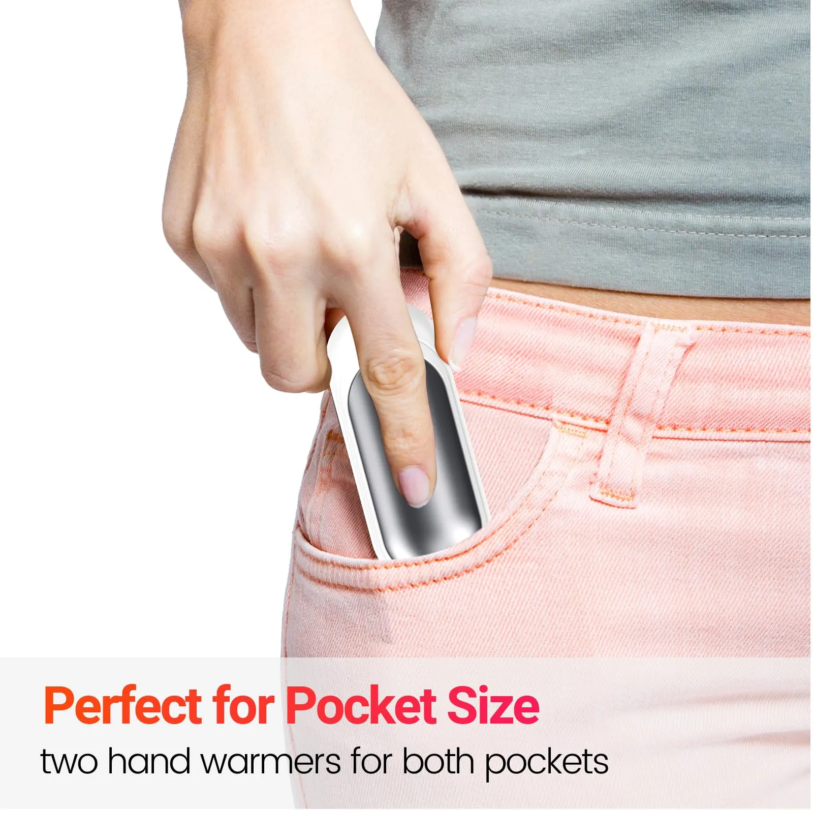 Rechargeable Hand Warmers 2-Pack with Case