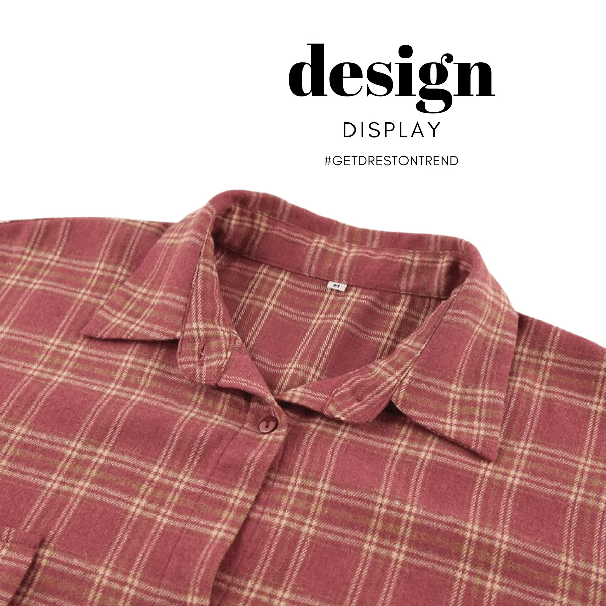 Red Plaid Shirt Women's