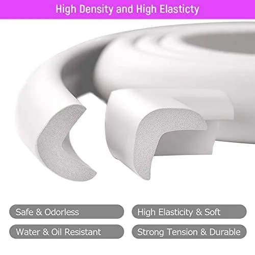 Safe-O-Kid, Edge Guards 5Meter with 3M Adhesive- White (Set of 1)