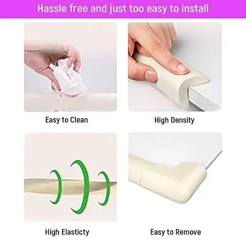 Safe-O-Kid, Edge Guards 5Meter with 3M Adhesive- White (Set of 1)