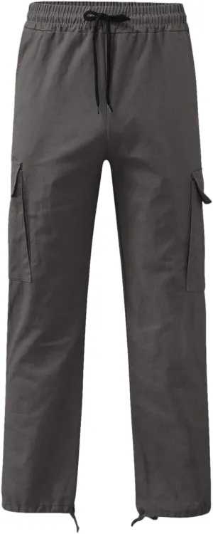 sdbrld Cargo Pants For Men Men's Fashion Relaxed Fit Beach Pants Streetwear Baggy Trousers Cargo Pants with Zipper Pockets