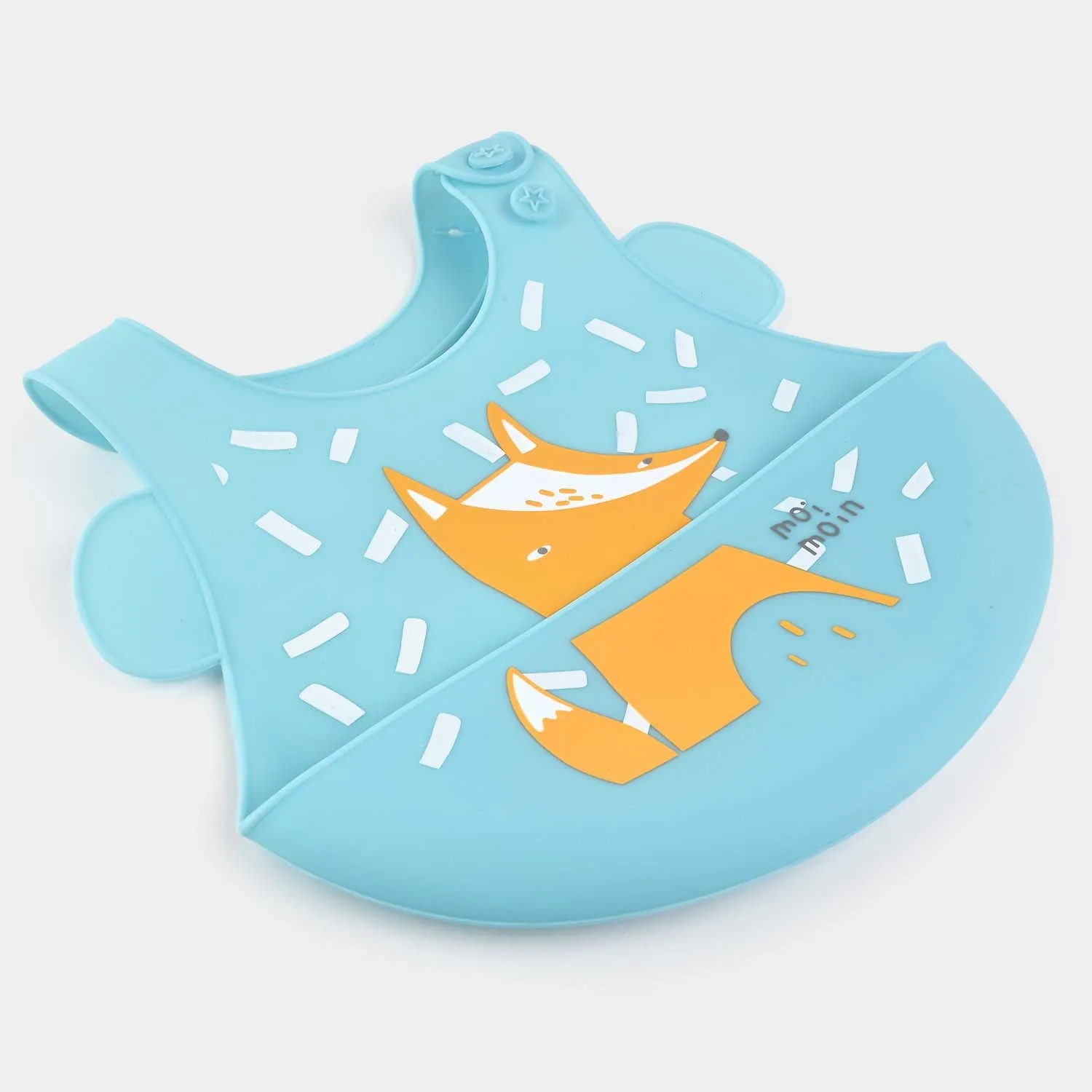 Silicone Food Catcher Bib | Blue