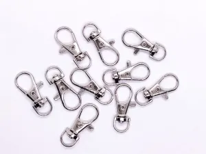 Silver Metallic Lobster Clasps