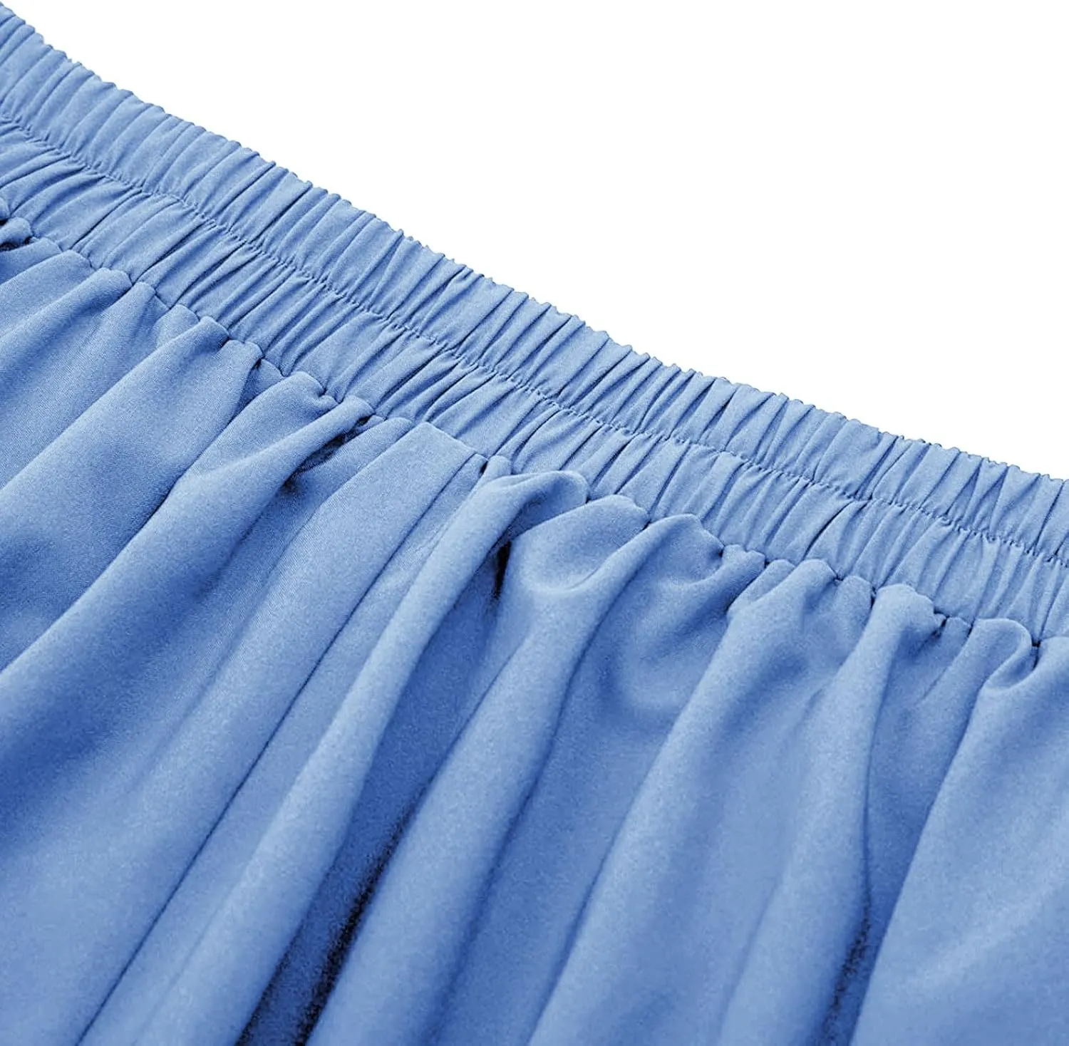 Skirts for Women 2024 Loose Hem Half Length Pleated Skirt Elastic Waist Flowy a Line Long Skirts with Buttons