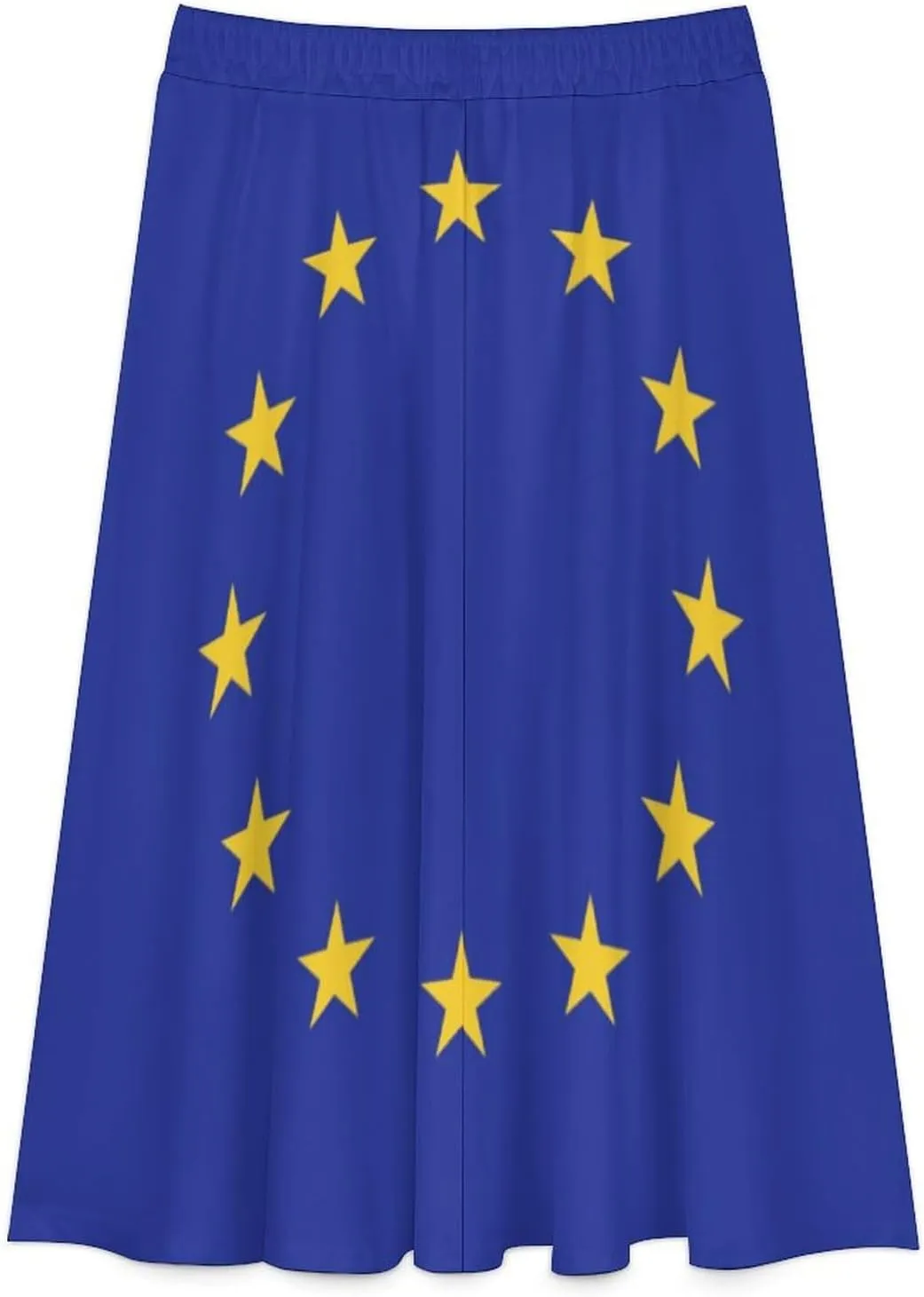 Skirts for Womens France National Flag Summer Comfy Dress Casual High Waist Holiday Long Skirts