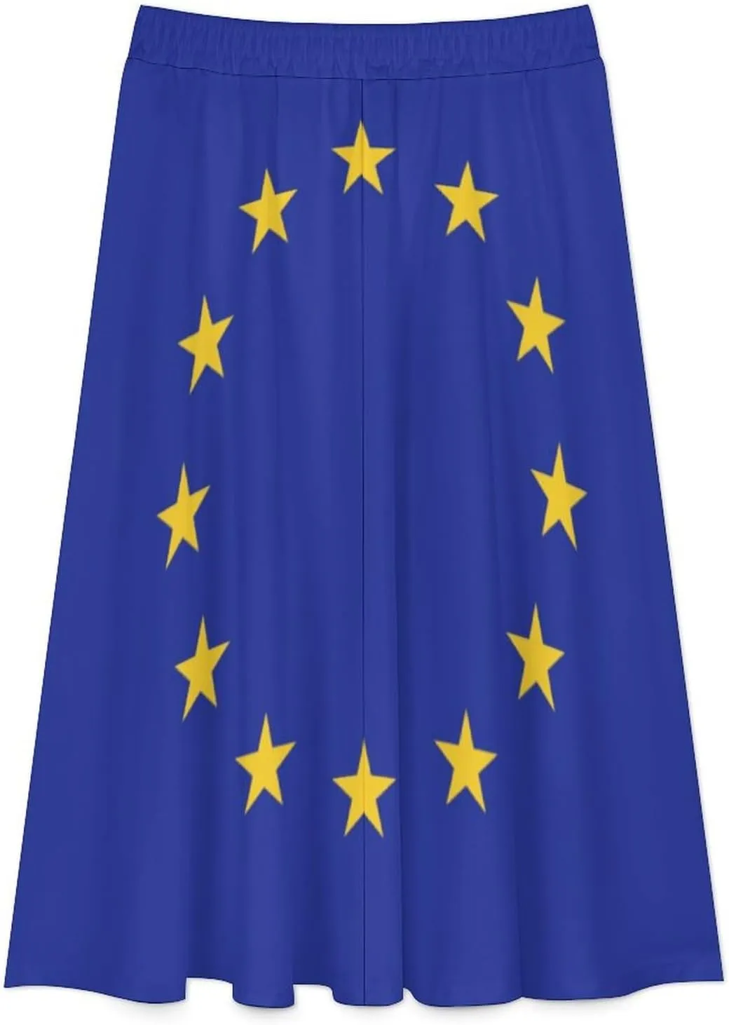 Skirts for Womens France National Flag Summer Comfy Dress Casual High Waist Holiday Long Skirts