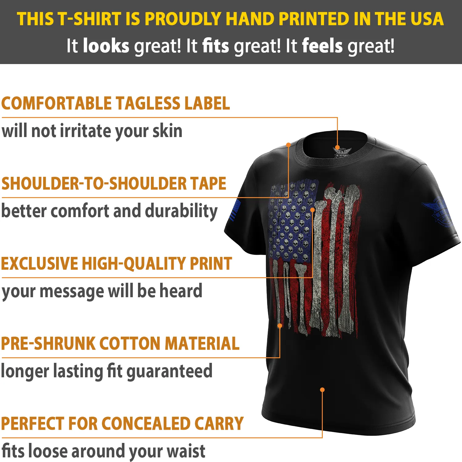Skull Flag Short Sleeve Shirt