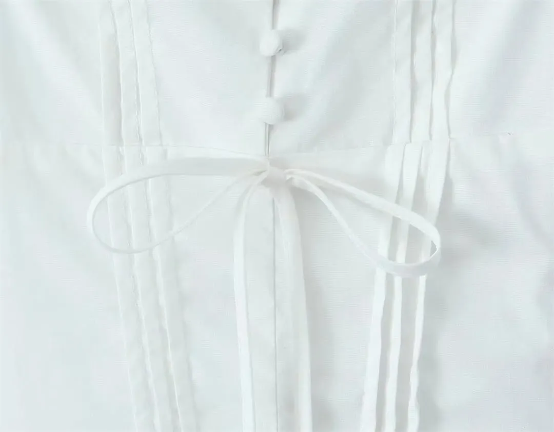 Sleeveless Lace Up Dress for Women Lace Spliced A-Line Mini Party Dresses Birthday Robe
