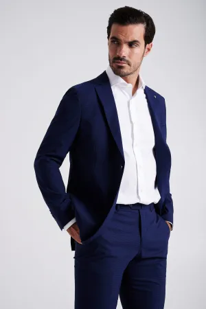 Slim fit wool stretch suit