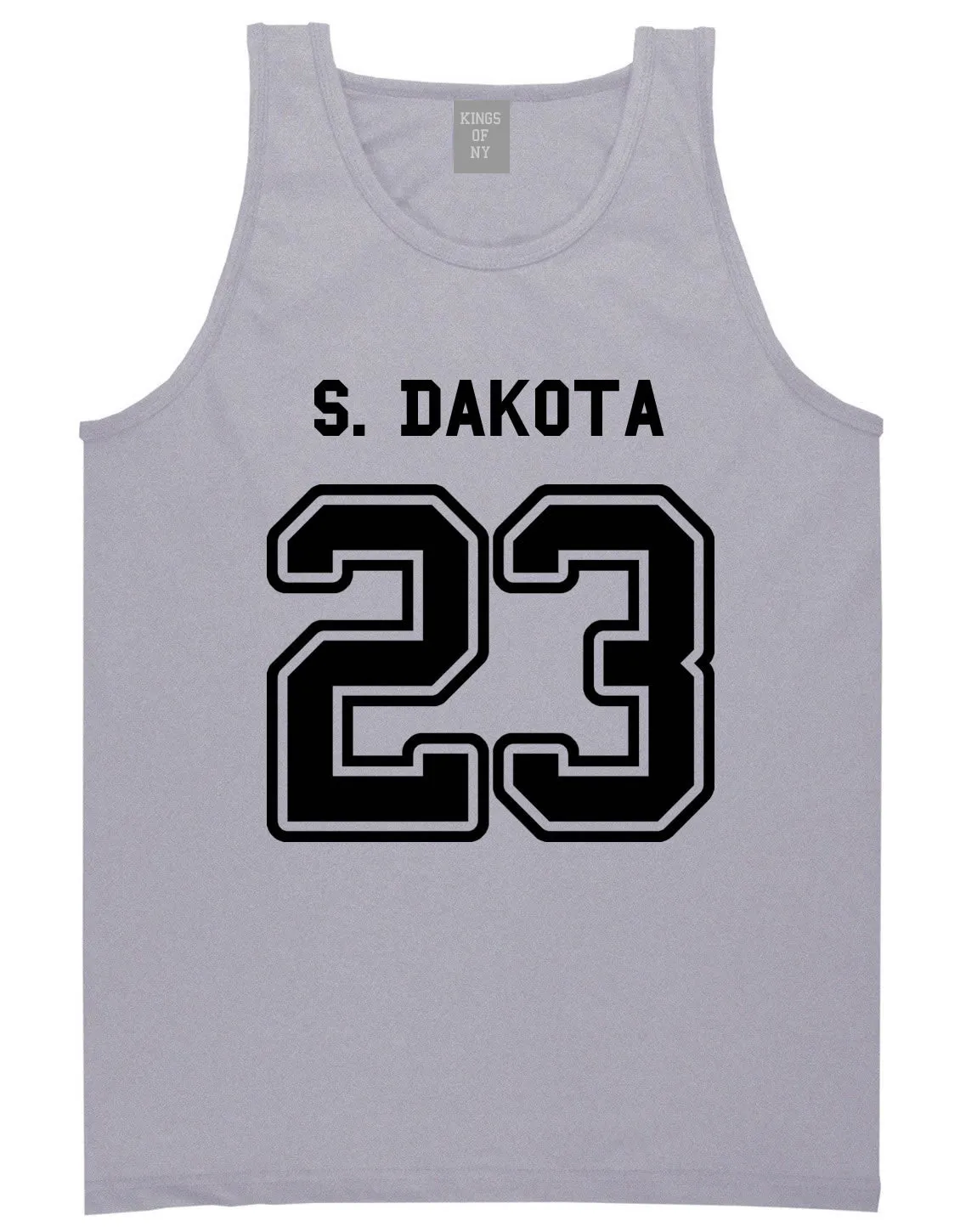 Sport Style South Dakota 23 Team State Jersey Mens Tank Top