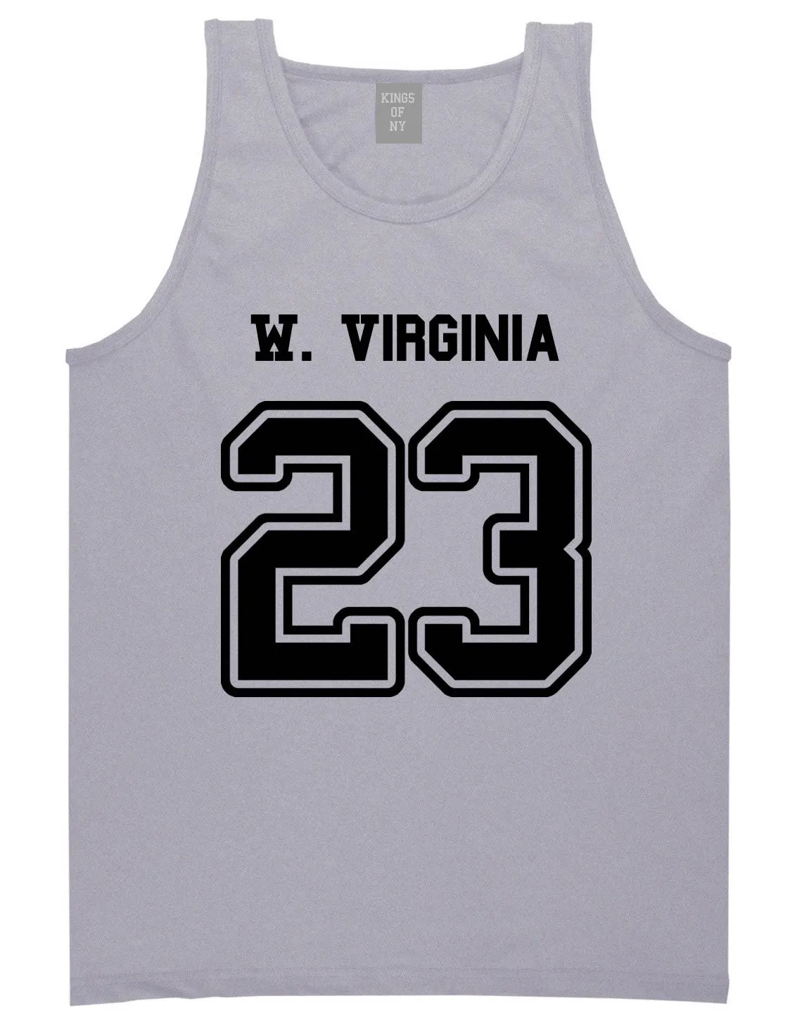 Sport Style West Virginia 23 Team State Jersey Mens Tank Top