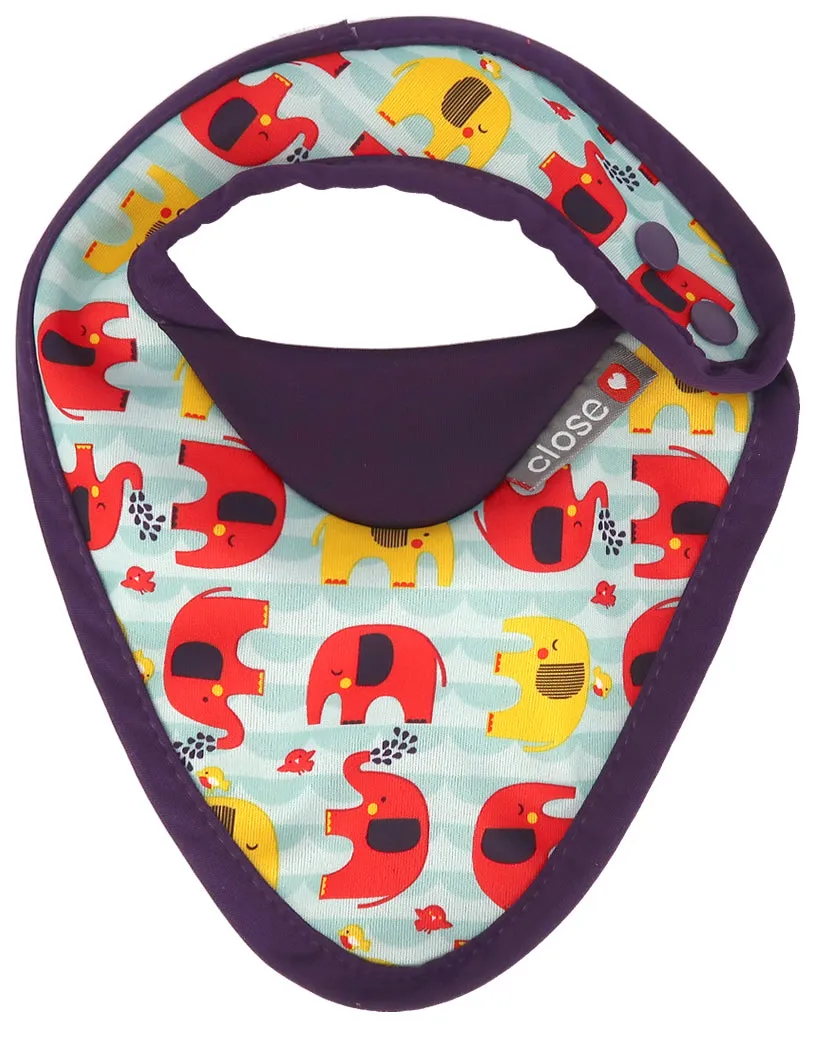 Stage 1 Bib Babipur Elephant Print