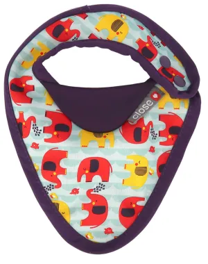 Stage 1 Bib Babipur Elephant Print