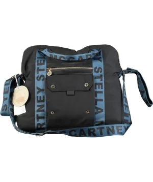 Stella McCartney Black Recycled Nylon Logo Changing Bag & Mat