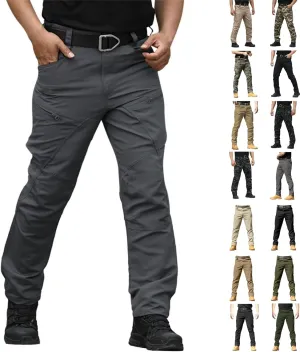 Tactical Pants for Men Water Resistant Cargo Hiking Work Pant Relaxed Fit Stretch Quick Dry Pants with Multi Pockets