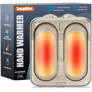 TempBliss 14000mAh Rechargeable Hand Warmers 2 Pack