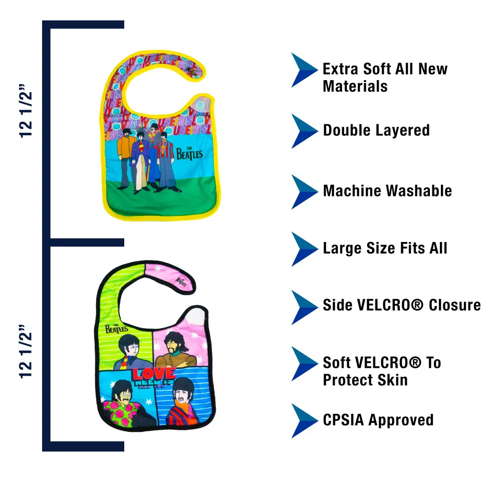 The Beatles ' Love ' Bibs 2 Pack