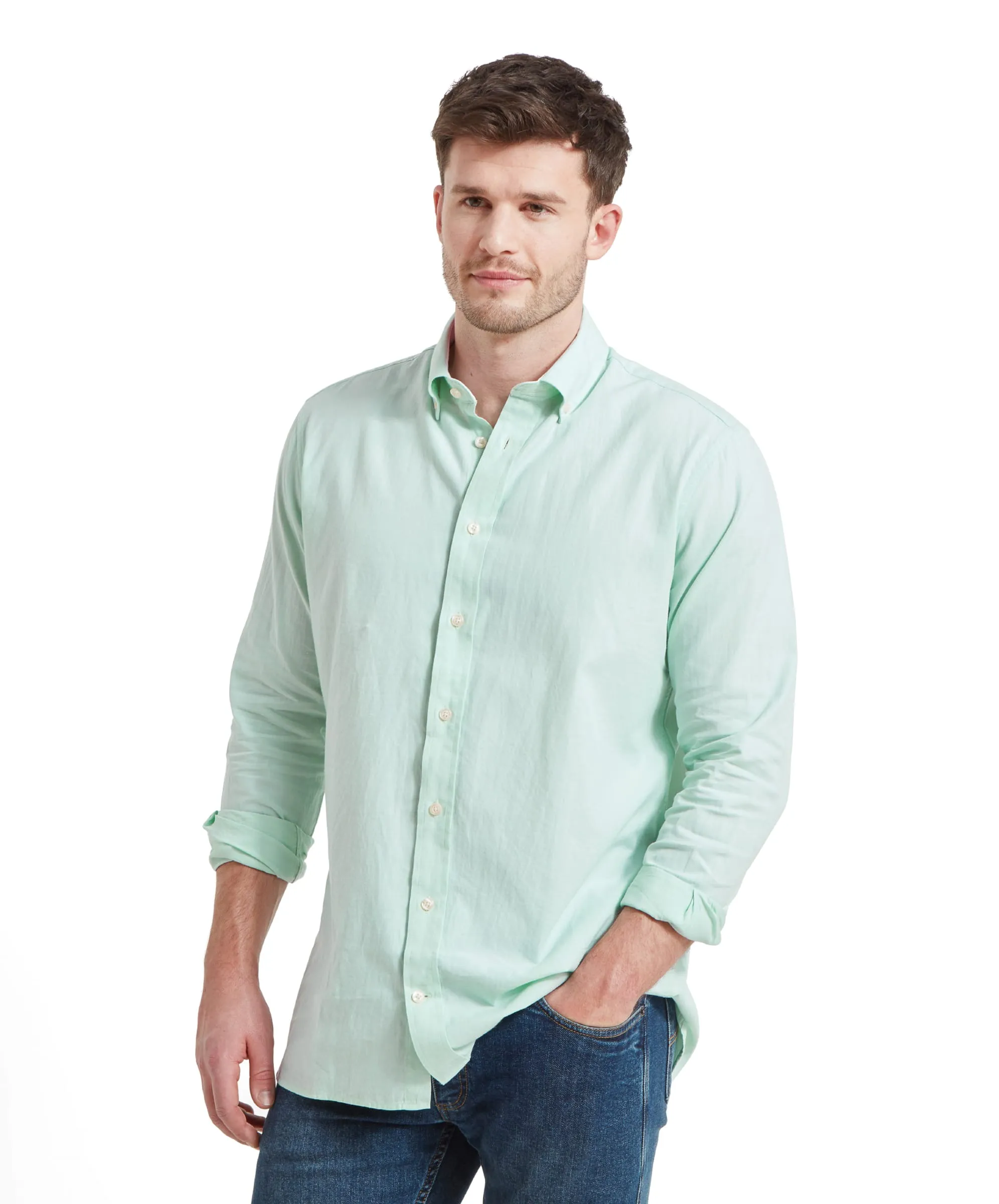 Titchwell Tailored Shirt - Pale Mint