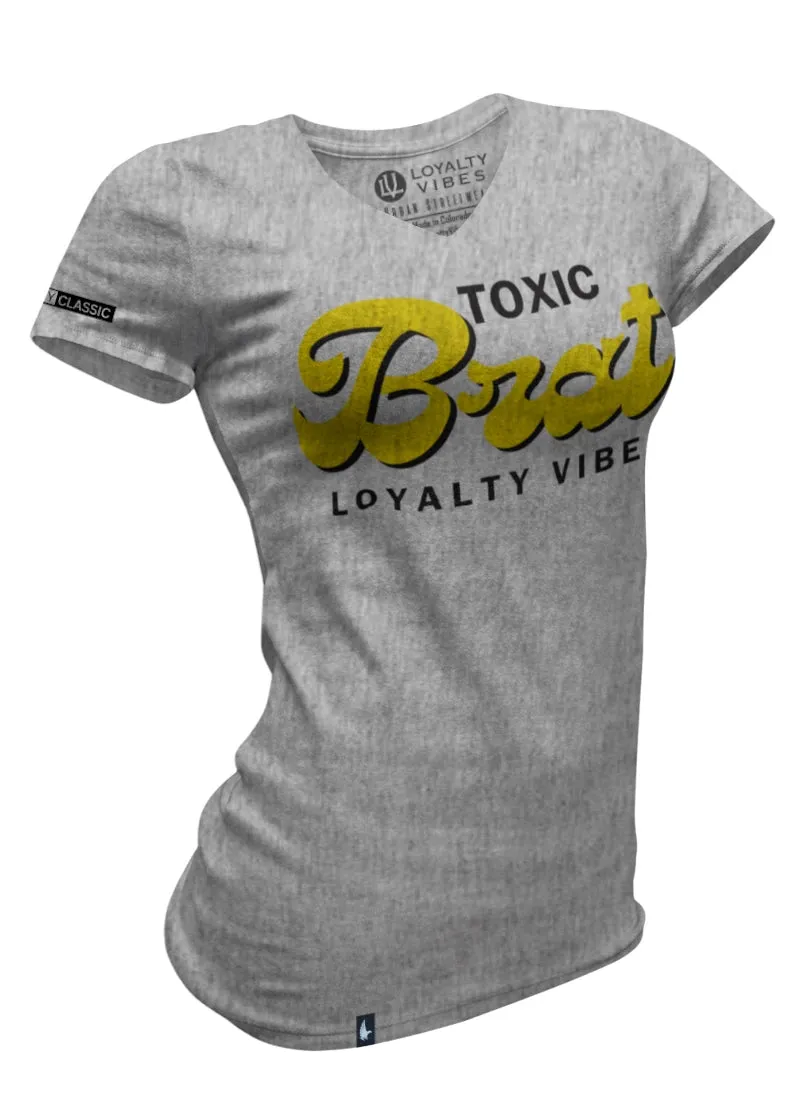 Toxic Brat V-Neck Tee