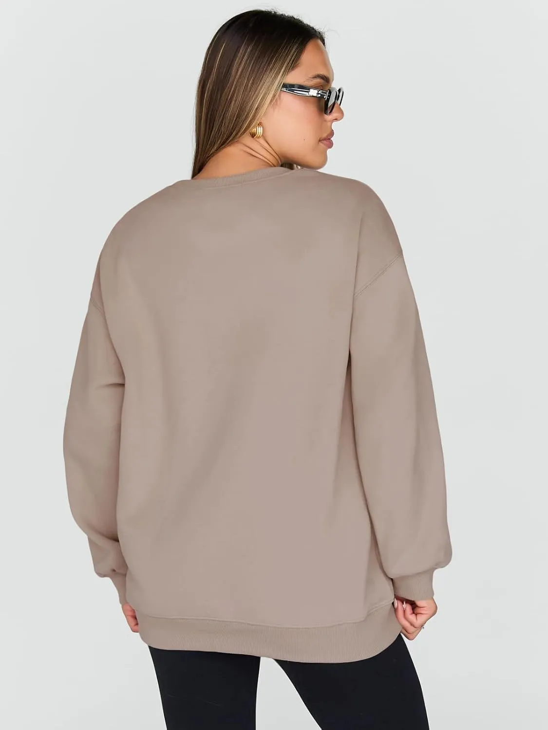 Trendy Queen Sweatshirts for Women Hoodies Oversized Crewneck Tops Sweaters Comfy Fall Winter Outfits Clothes 2025 Fashion