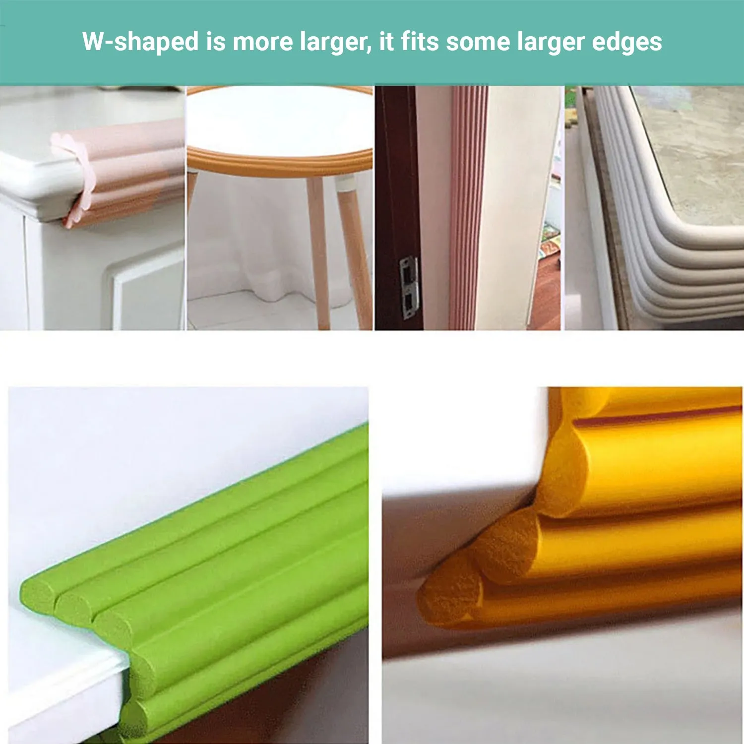 Truboo 2M Desk Edge Protector Baby Safety Table Corner Cushion Soft Guard Strip
