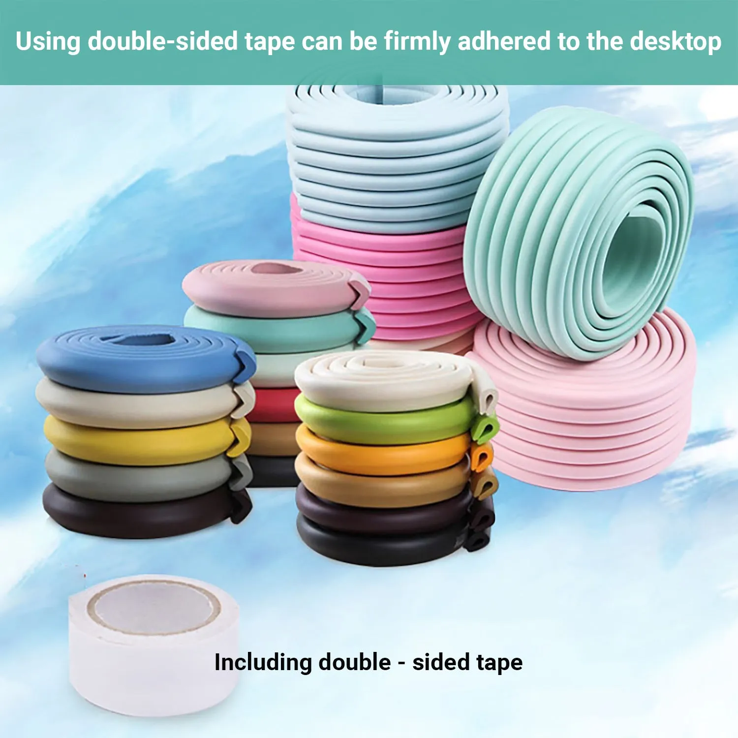 Truboo 2M Desk Edge Protector Baby Safety Table Corner Cushion Soft Guard Strip