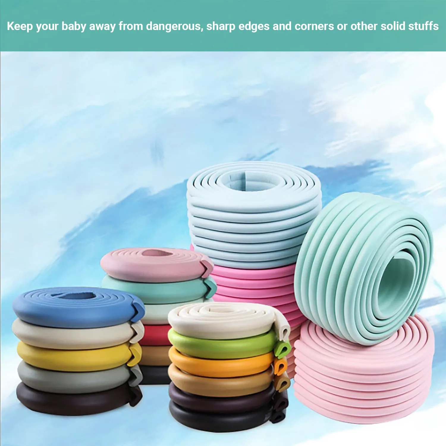Truboo 2M Desk Edge Protector Baby Safety Table Corner Cushion Soft Guard Strip