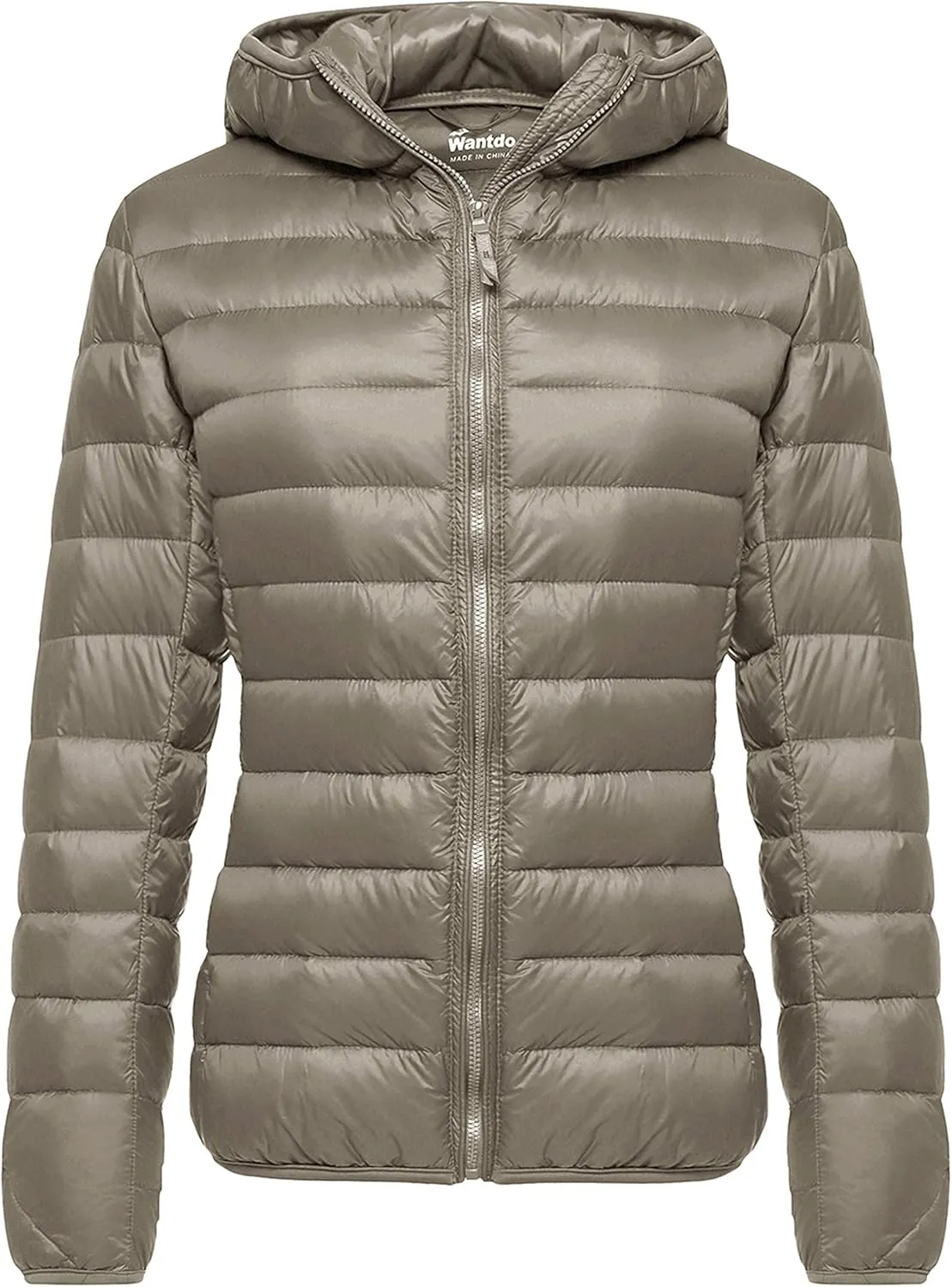 Wantdo Women's Hooded Packable Ultra Light Weight Short Down Jacket