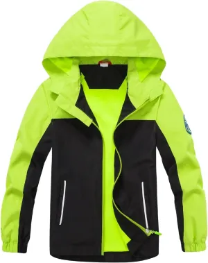 Waterproof Kids Rain Jackets With Hood,Lightweight Toddler Raincoat For Boys GirlsKids Clothes Windbreaker Jacket