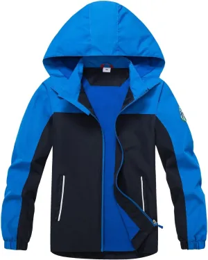 Waterproof Kids Rain Jackets With Hood,Lightweight Toddler Raincoat For Boys GirlsKids Clothes Windbreaker Jacket