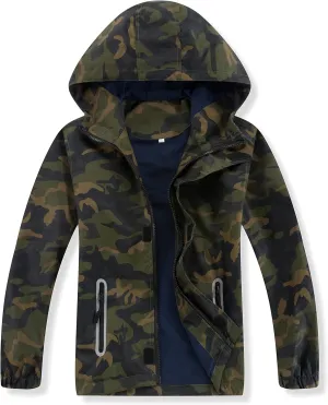 Waterproof Kids Rain Jackets With Hood,Lightweight Toddler Raincoat For Boys GirlsKids Clothes Windbreaker Jacket