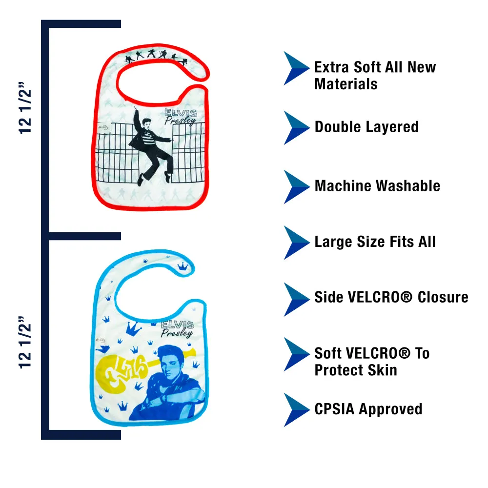Wholesale Elvis: Elvis Bibs 2 pack