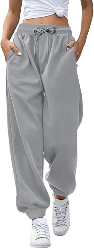 Women Cotton Linen Summer Casual Palazzo Pants Elastic Waisted Stretchy Straight Plus Size Palazzo Lounge