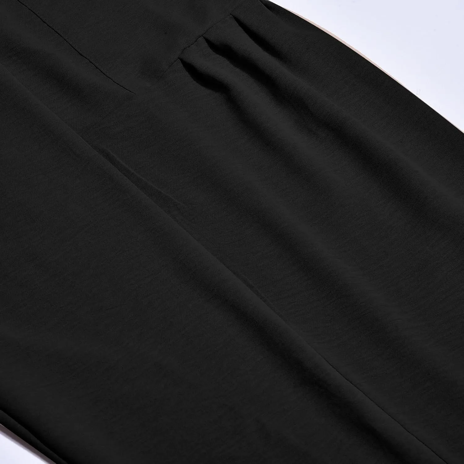 Women Linen Summer Y2K Fashion Pant Trousers Low Waist Stretchy Straight Plus Size Trouser Vacation