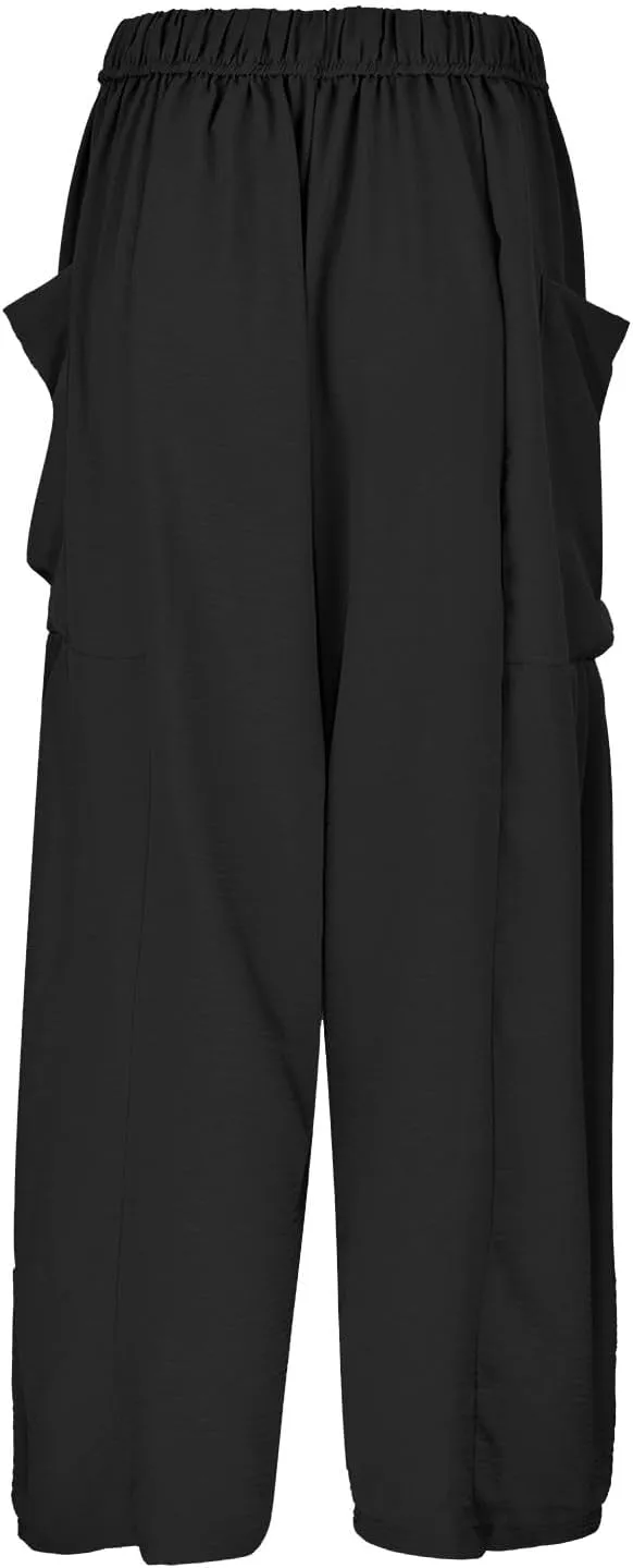 Women Linen Summer Y2K Fashion Pant Trousers Low Waist Stretchy Straight Plus Size Trouser Vacation
