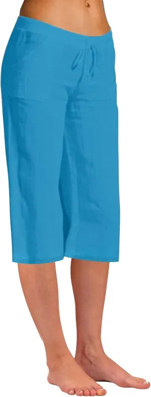 Women Linen Summer Y2K Streetwear Pants Elastic Waisted Baggy Stretchy Plus Size Trousers Travel