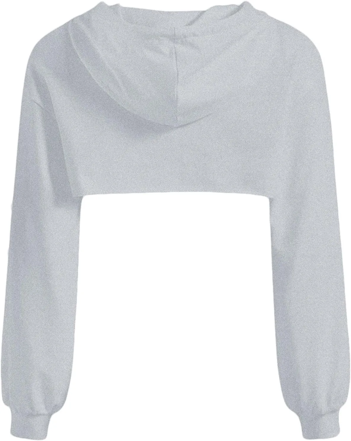 Women Super Cropped Hoodies Cut Out Crop Top Long Sleeve Active Sweatshirt Aesthetic Punk Hip Hop Sexy Rave Clothes