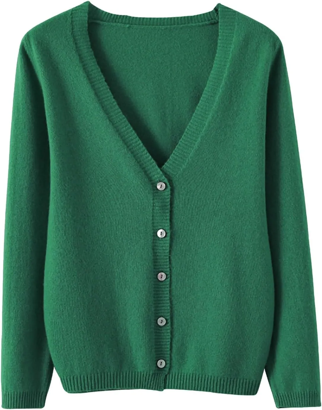 Womens 2024 Fall Fashion Cardigan Sweaters Lightweight V Neck Button Ribbed Knit Jumpers Comfy Open Front Casual Top