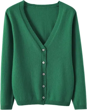 Womens 2024 Fall Fashion Cardigan Sweaters Lightweight V Neck Button Ribbed Knit Jumpers Comfy Open Front Casual Top