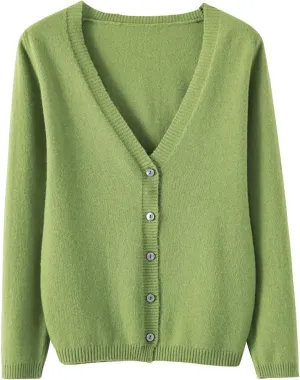Womens 2024 Fall Fashion Cardigan Sweaters Lightweight V Neck Button Ribbed Knit Jumpers Comfy Open Front Casual Top