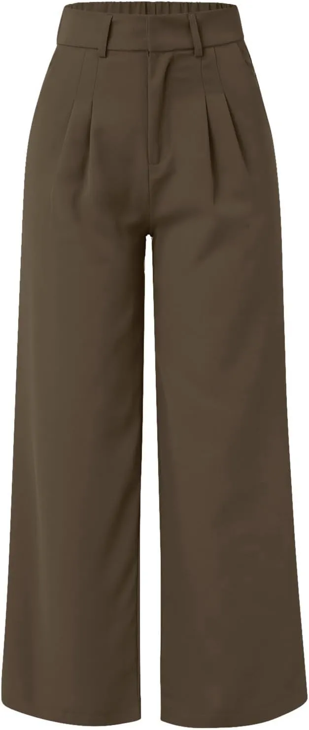 Womens Cotton Linen Summer Cropped Pants Low Waist Baggy Stretchy Slim Fit Trousers Travel