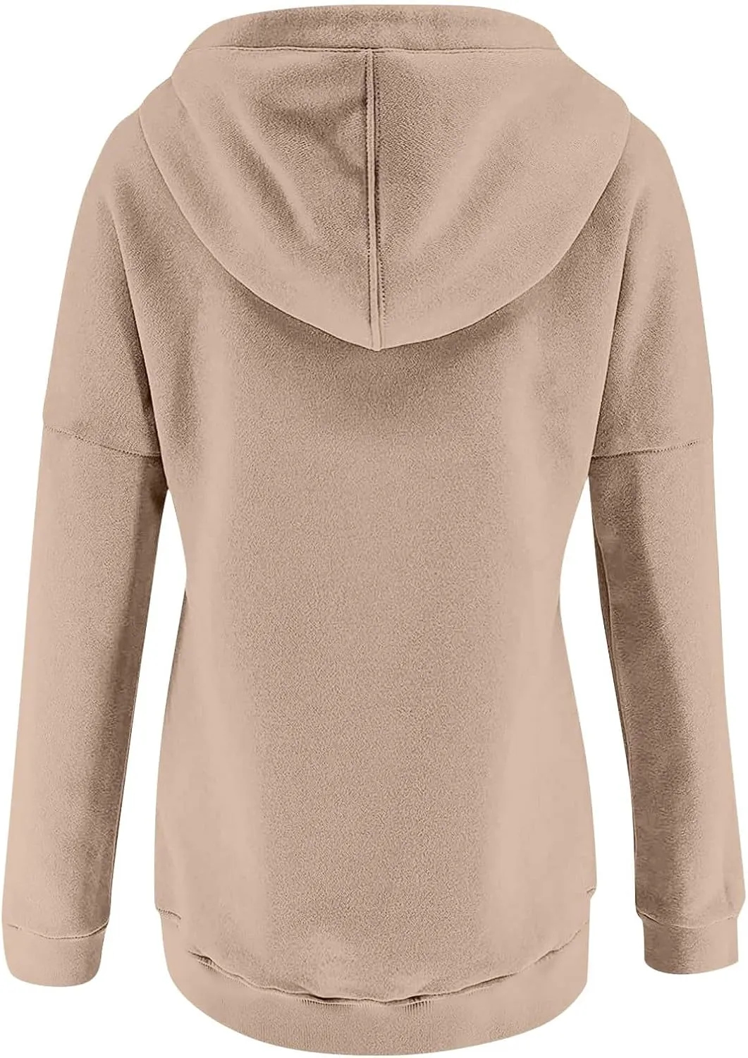 Women's Fashion Hoodies & Sweatshirts Trendy Casual Long Sleeve Hoodies Comfy Loose Solid Sweatshirt with Pockets