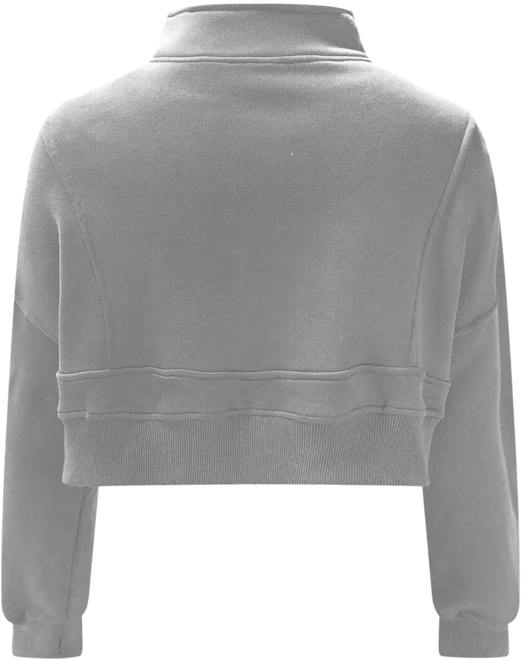 Women's Half Zipper Cropped Sweatshirts Hoodie Pullover, 2024 Outfits Loose Basic Comfy Basic Tops with Thumb Hole